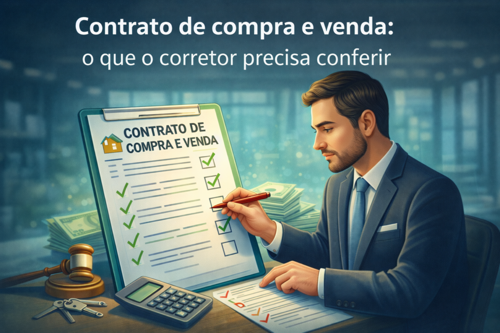 Contrato de compra e venda: o que o corretor de imóveis precisa conferir