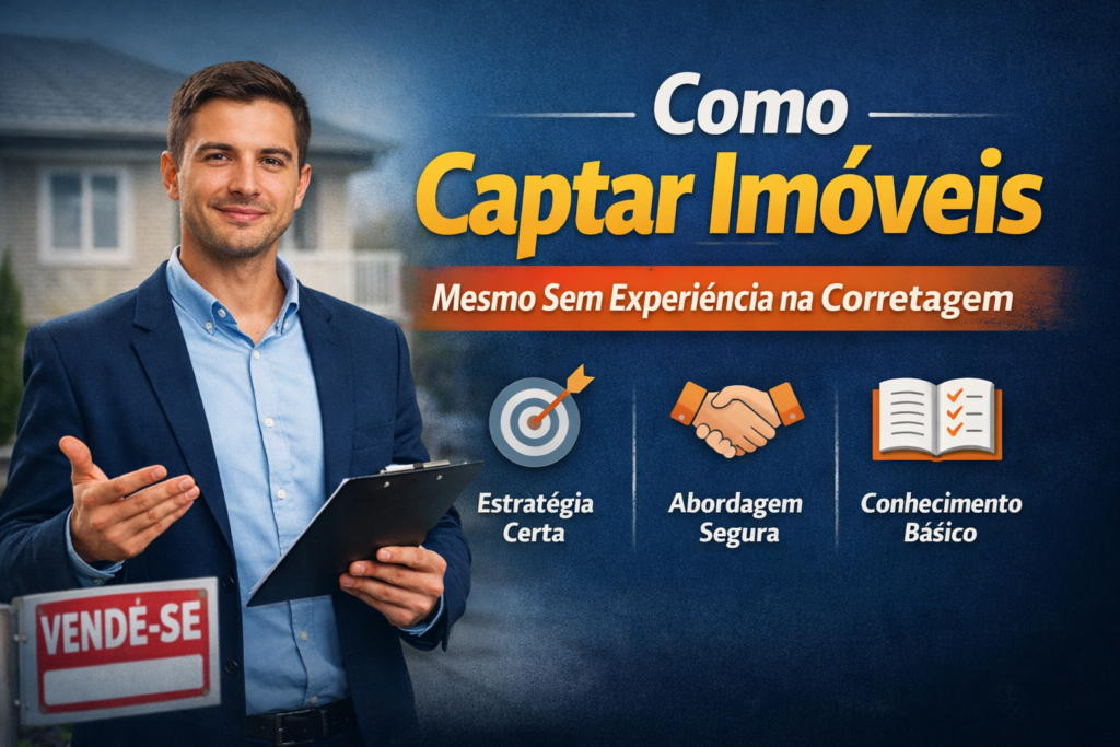 Como captar imóveis mesmo sem experiência na corretagem imobiliária