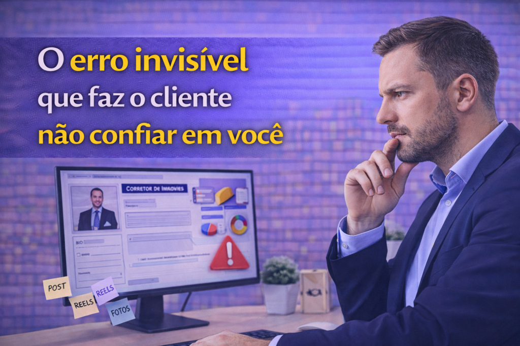 O erro invisível que faz o cliente não confiar em você